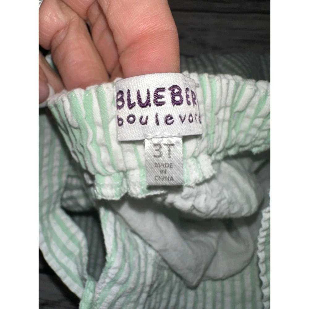 Blueberi Blvd Seersucker Sun Dress‎ Size 3T Casual Easter